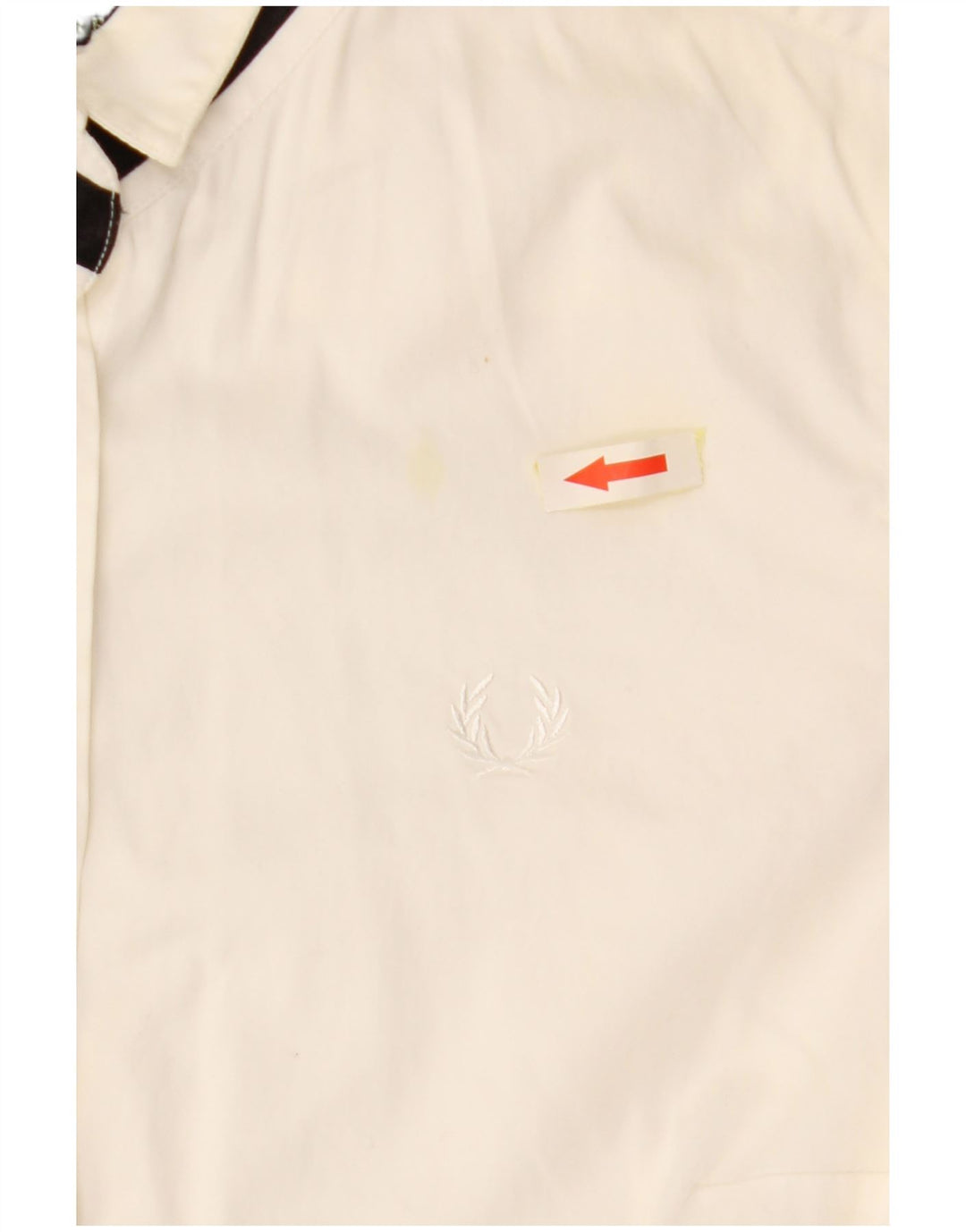 Camicia da donna FRED PERRY UK 12 cotone bianco sporco medio