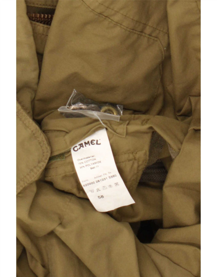 Giacca utilitaria con cappuccio da uomo Camel Active EU 58 2XL cotone kaki