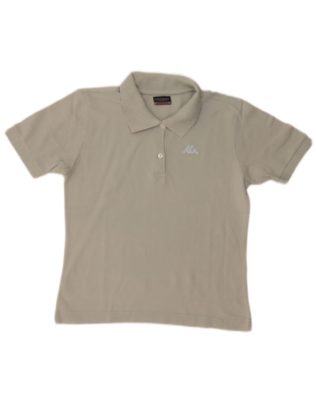 Polo Kappa da donna UK 14 cotone grigio medio
