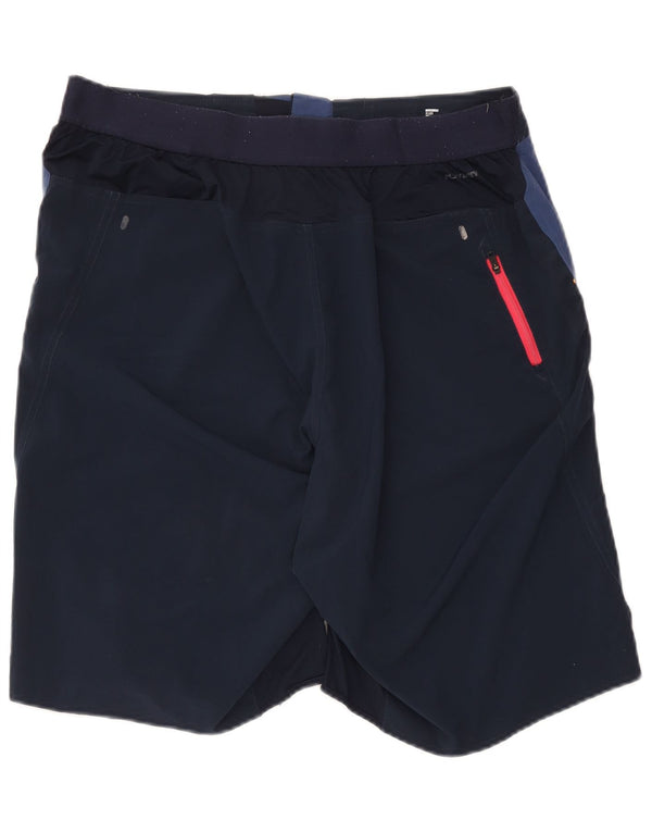Pantaloncini da bagno da uomo Reebok XL blu navy in poliestere color block