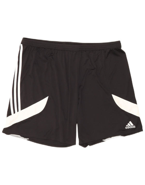 Pantaloncini sportivi Adidas Climalite da uomo 2XL Poliestere color block nero