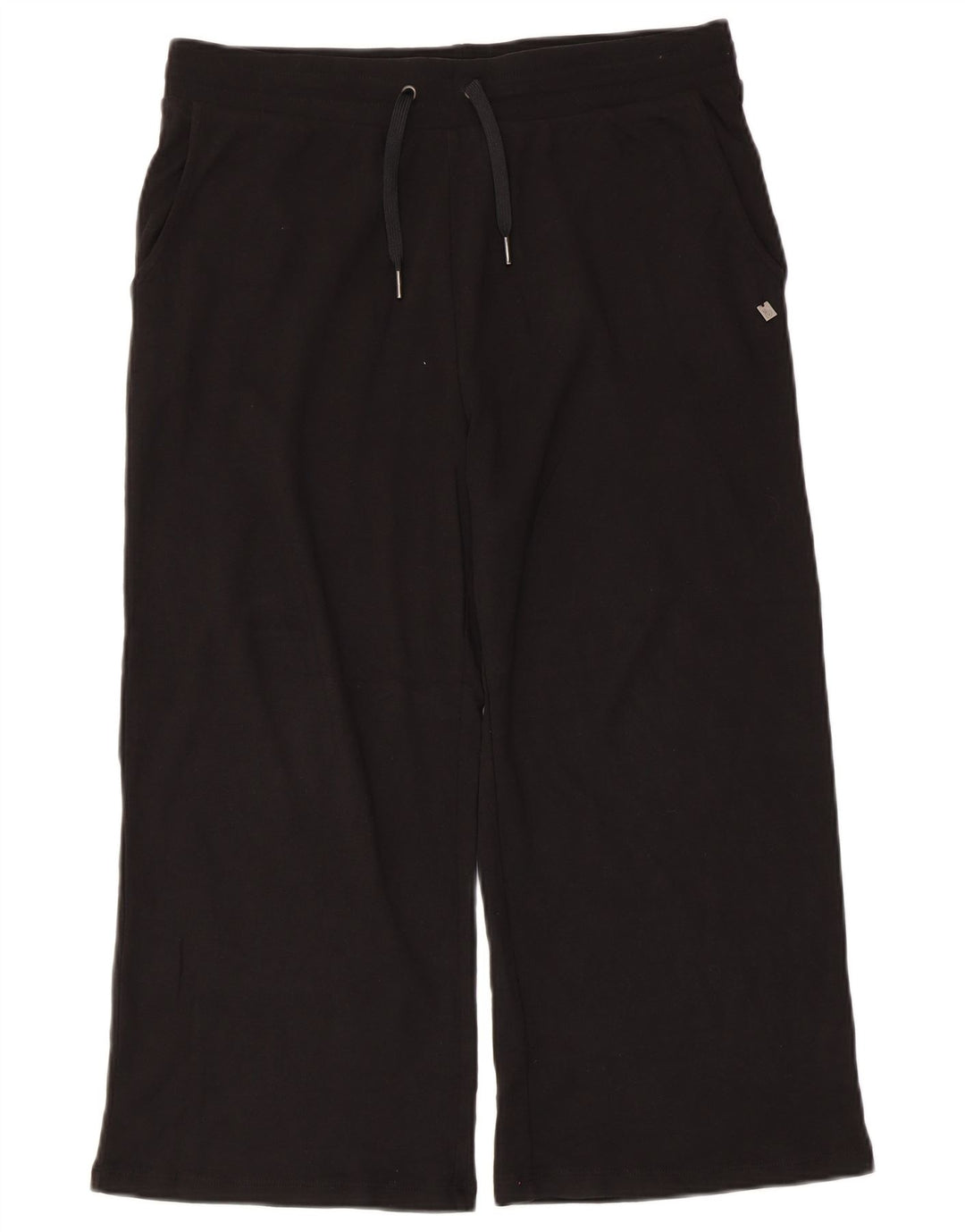 Pantaloni da tuta Capri da donna di Dack UK 16 grandi in cotone nero