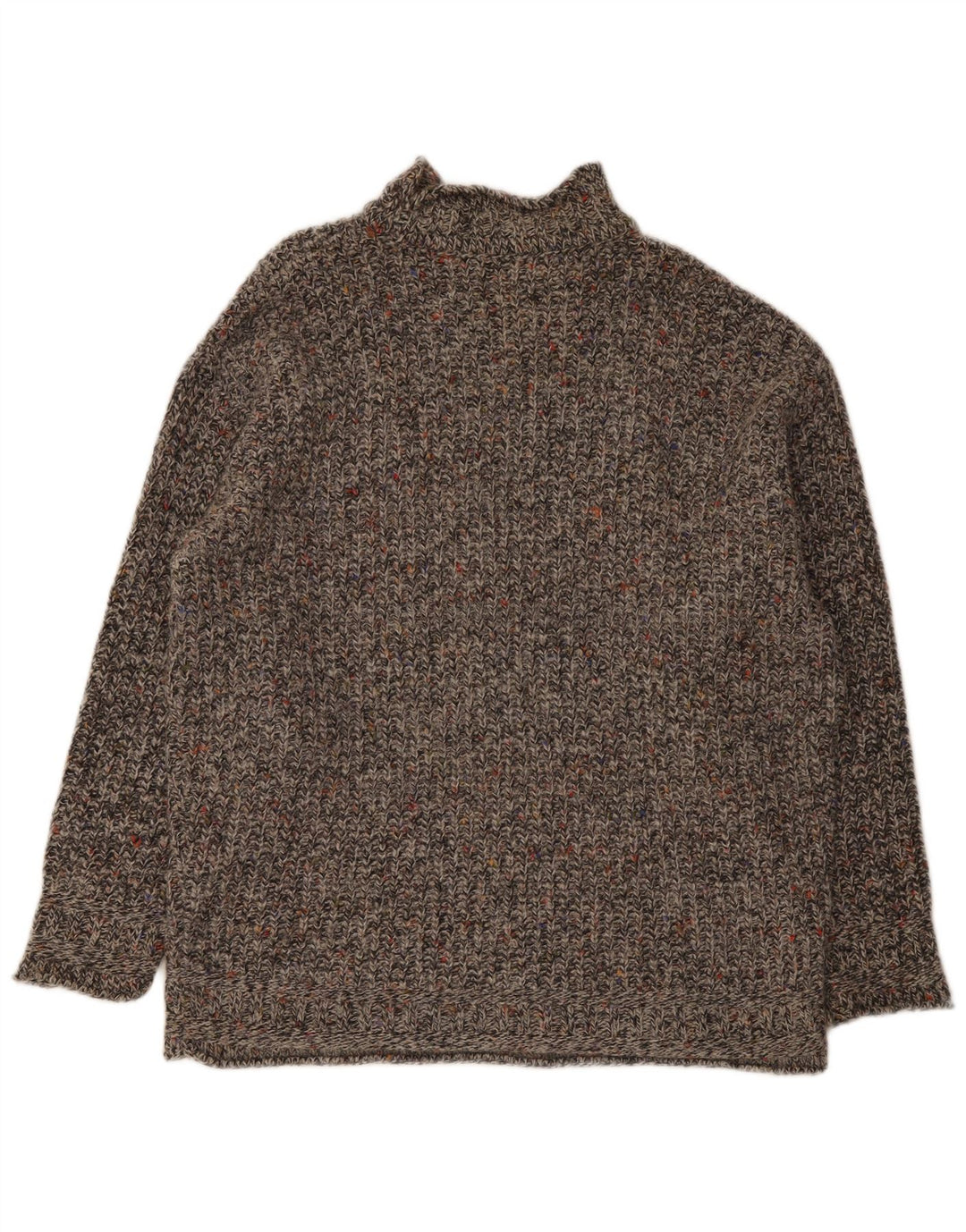 Maglione maglione collo alto da uomo S. Moritz XL grigio screziato