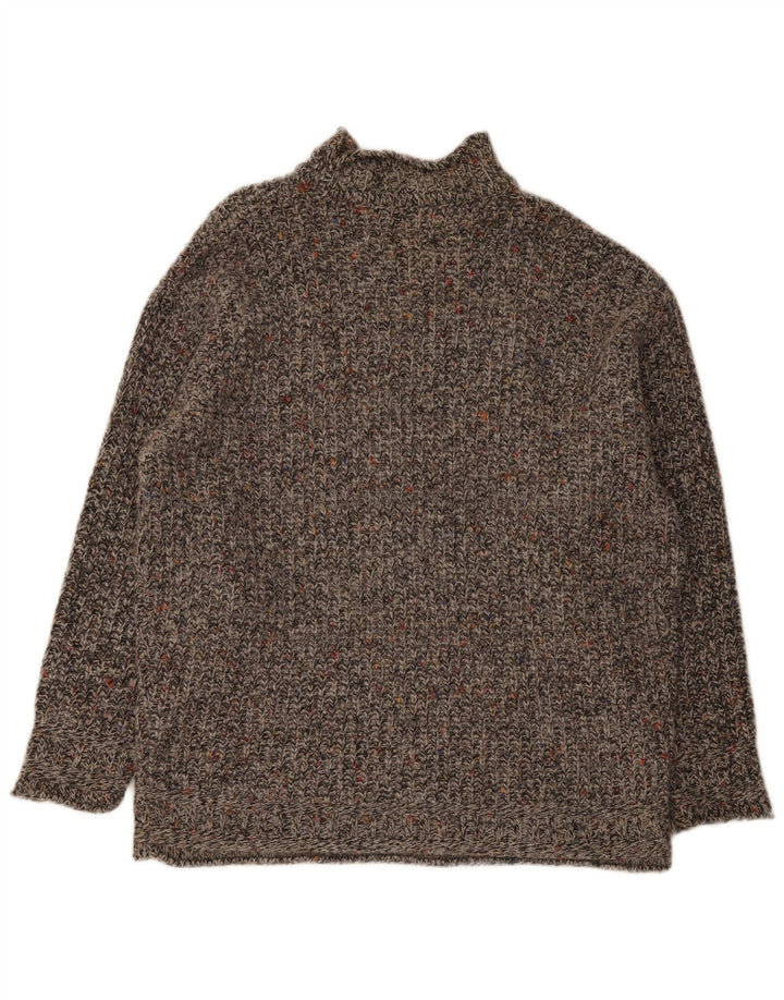 Maglione maglione collo alto da uomo S. Moritz XL grigio screziato