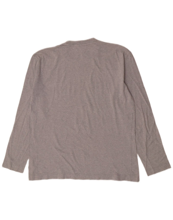 Dockers Top grafico da uomo a maniche lunghe XL in cotone grigio