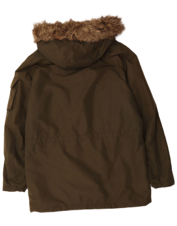 Giacca parka con cappuccio da uomo Jack & Jones UK 38 medio cachi