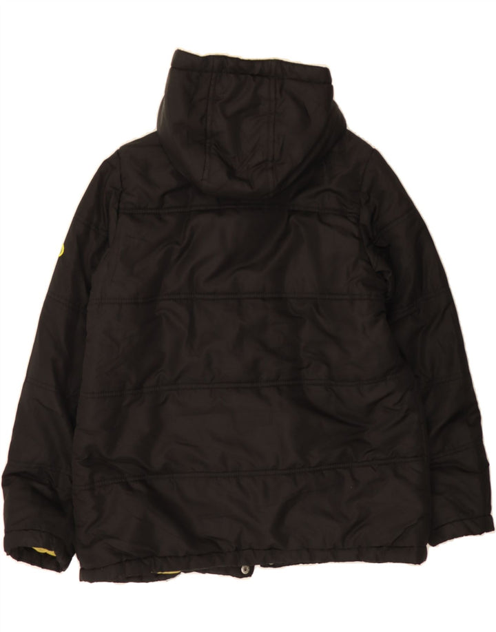 IZOD Boys Hooded Padded Jacket 14-15 Years Black Polyester Vintage Izod and Second-Hand Izod from Messina Hembry 