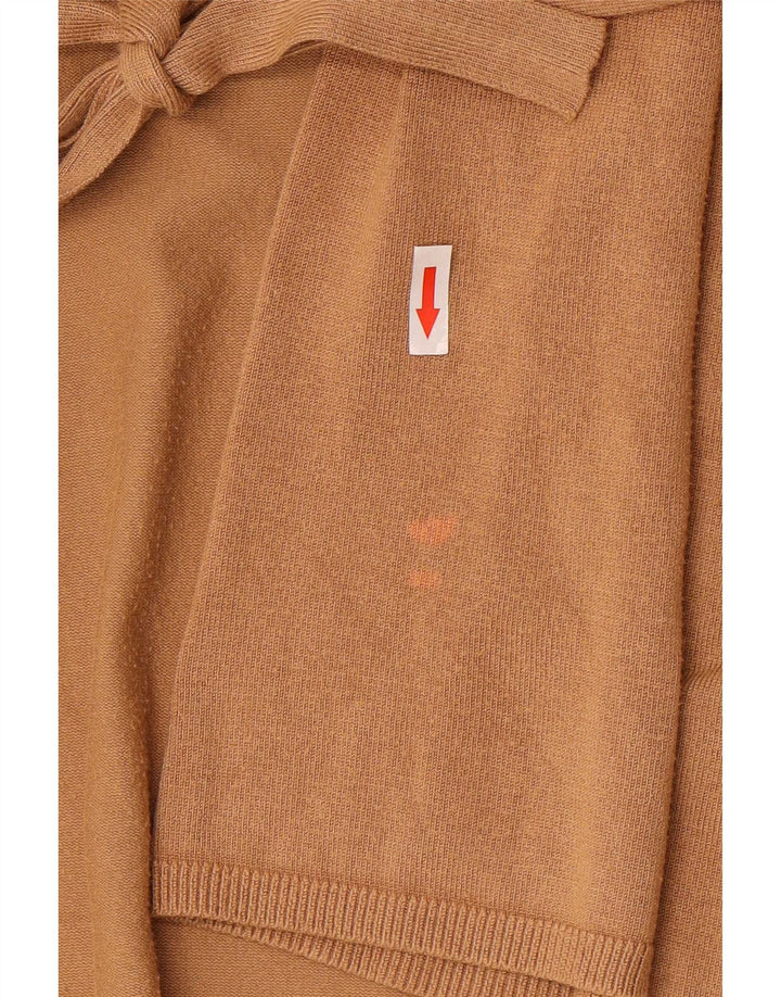 Maglione cardigan da donna Zara UK 12 Viscosa beige medio