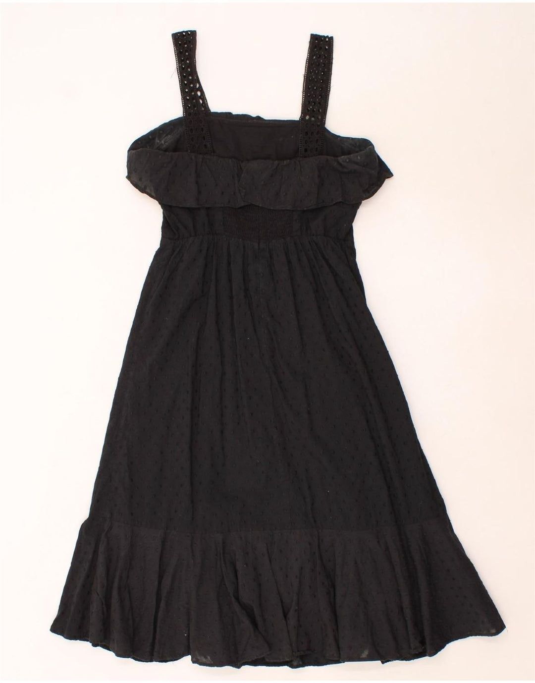 J. CREW Womens Sundress US 00 2XS Black Spotted Cotton Vintage J. Crew and Second-Hand J. Crew from Messina Hembry 