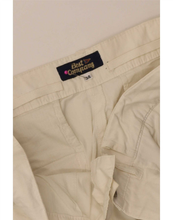 Bermuda cargo da uomo Best Company W34 grande bianco