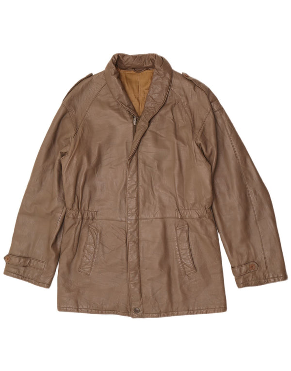 Giacca in Pelle Militare Donna Benini IT 48 XL Grigia