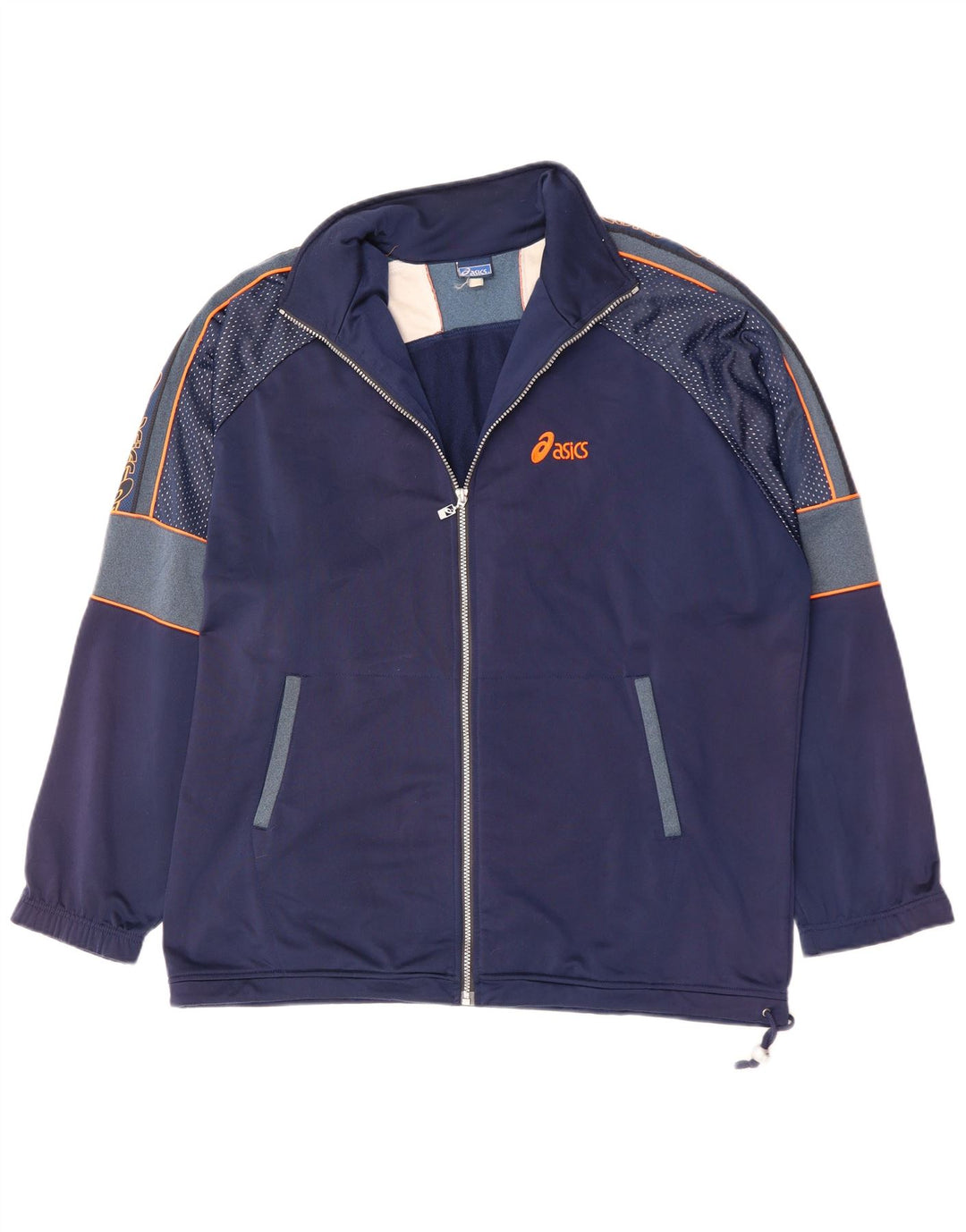 Giacca sportiva ASICS da uomo con grafica 2XL poliestere blu navy