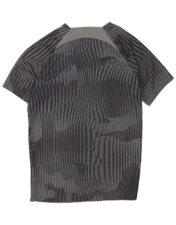 T-shirt Nike Dri Fit da uomo, grande, grigia, geometrica, in poliestere, sportiva