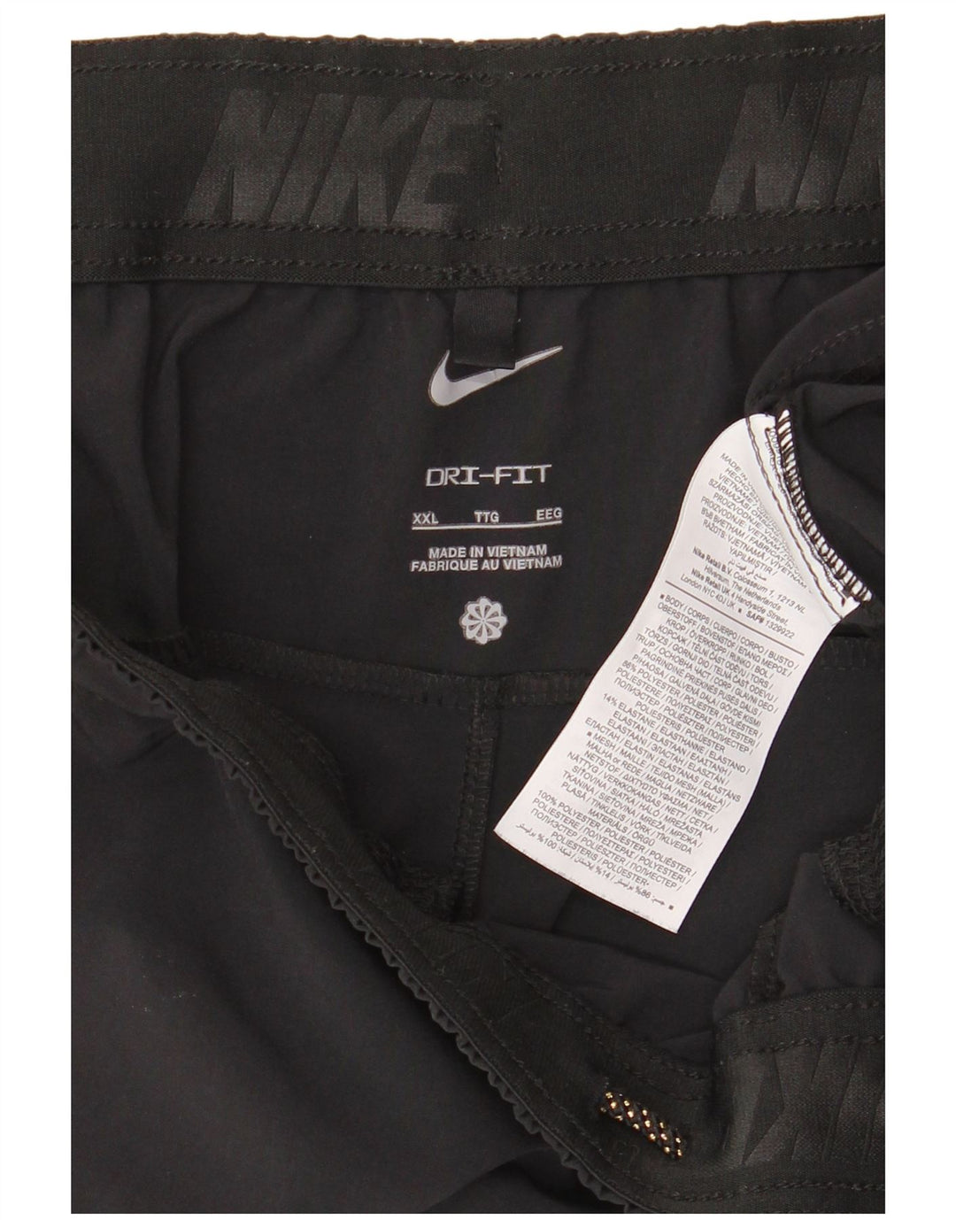 Pantaloncini sportivi Nike Dri Fit da uomo 2XL poliestere nero