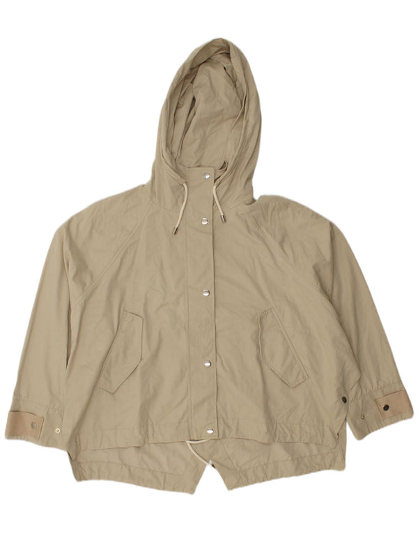 Parka oversize con cappuccio da donna Zara UK 16 grande beige