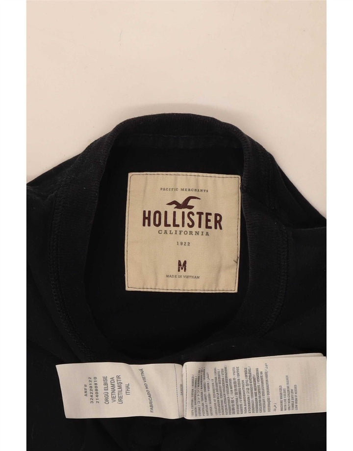 Top Hollister da uomo a maniche lunghe medio blu navy