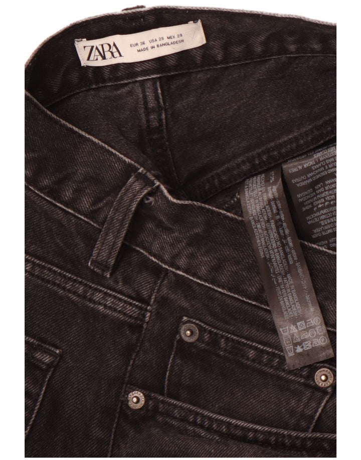 Jeans corti da uomo ZARA EU 36 XS W29 L25 cotone nero