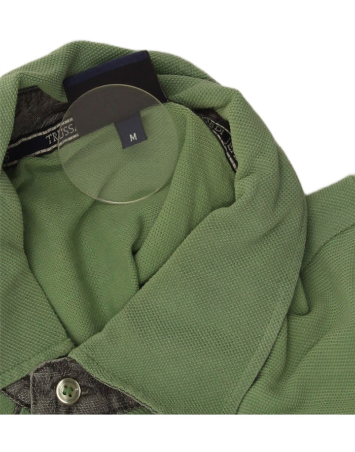 Polo Uomo Trussardi Jeans Verde Medio Cotone