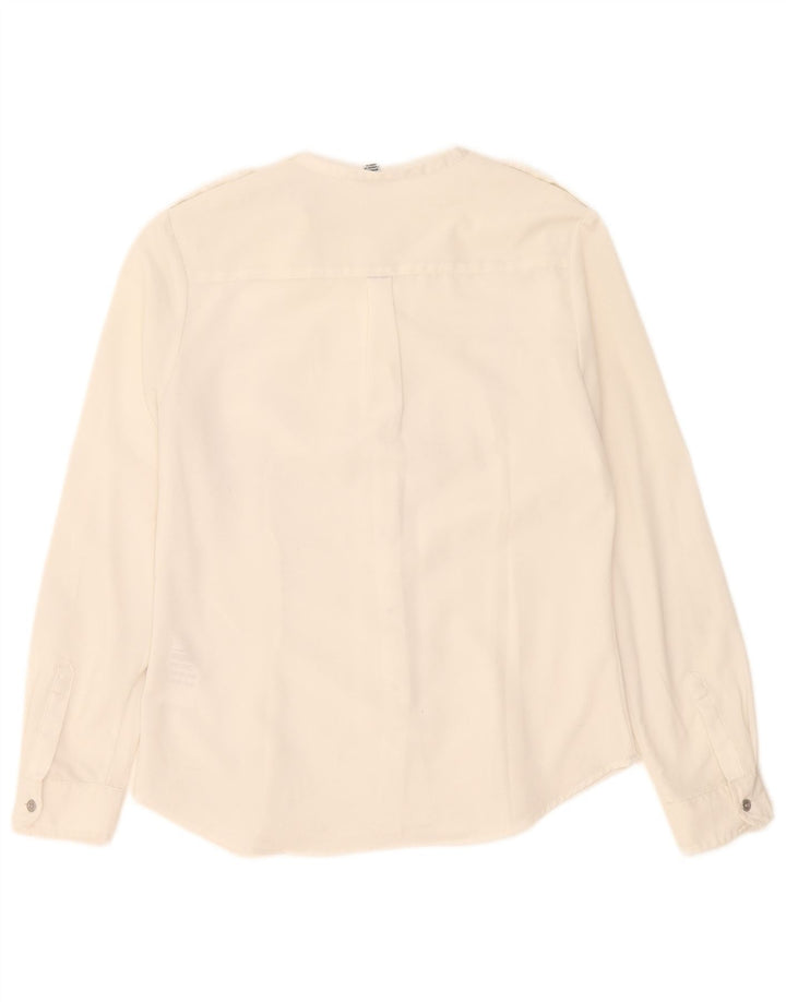 Camicetta camicia da donna Calvin Klein UK 10 piccola poliestere bianco