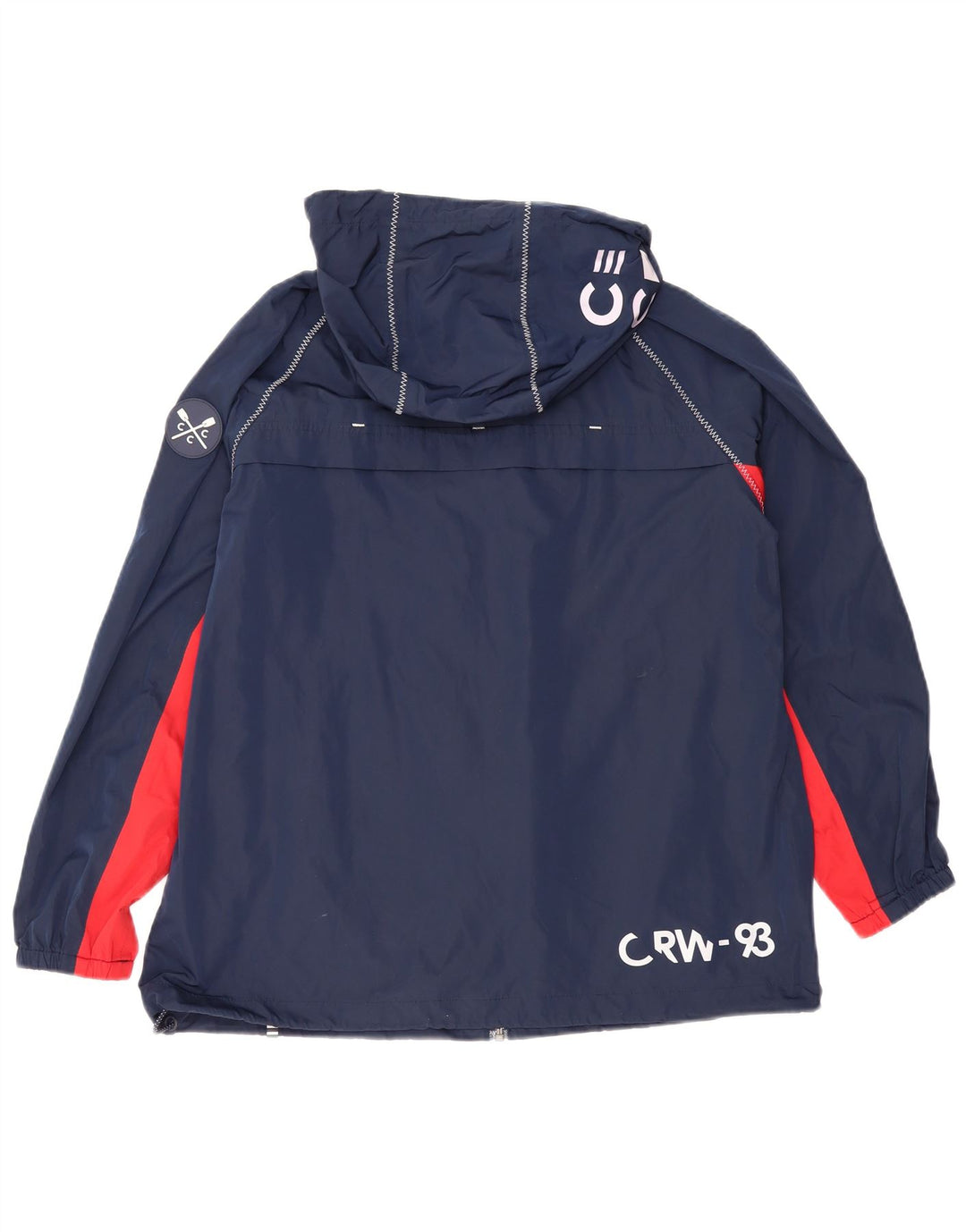Crew Clothing Giacca antipioggia con grafica da donna UK 12 Colore blu navy medio