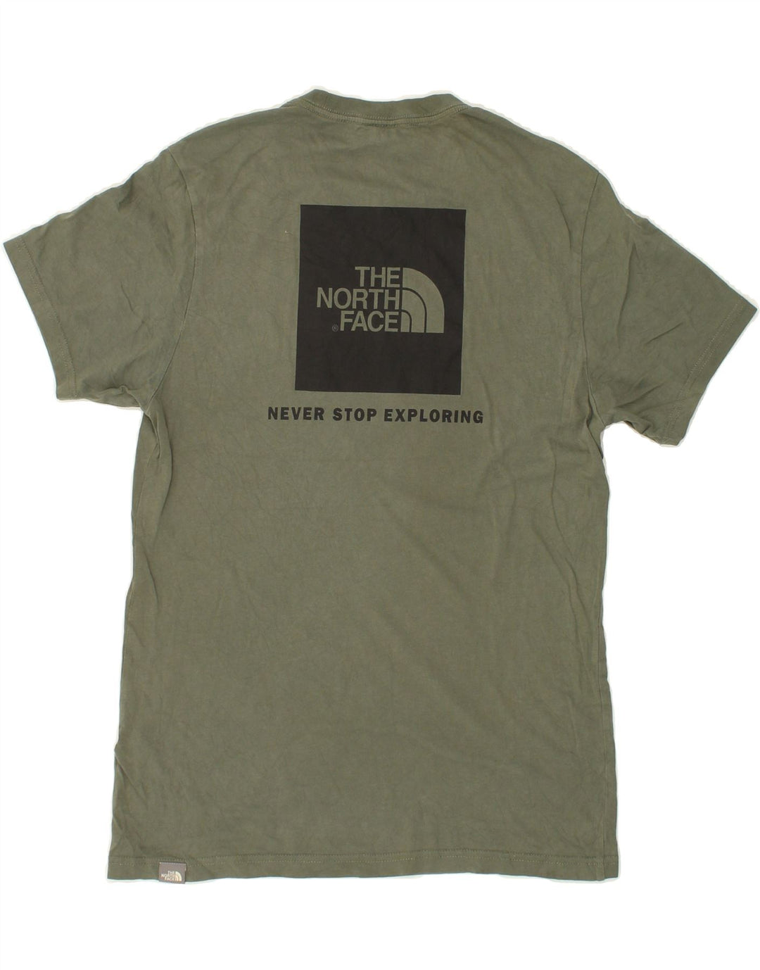 THE NORTH FACE T-shirt grafica da uomo piccola in cotone kaki