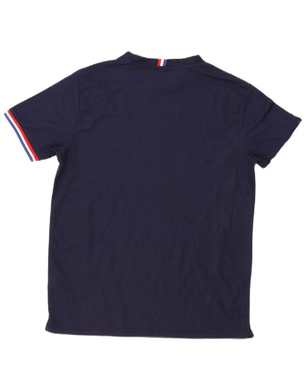 Fila Mens T-Shirt Top Small Navy Blue Polyester
