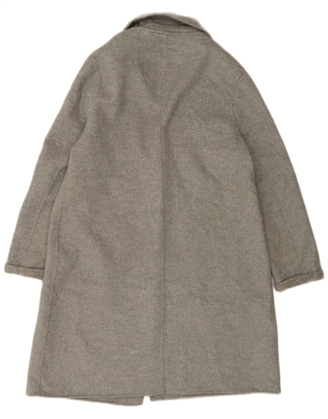 Soprabito oversize da donna John Lewis UK 8 piccolo poliestere grigio a spina di pesce