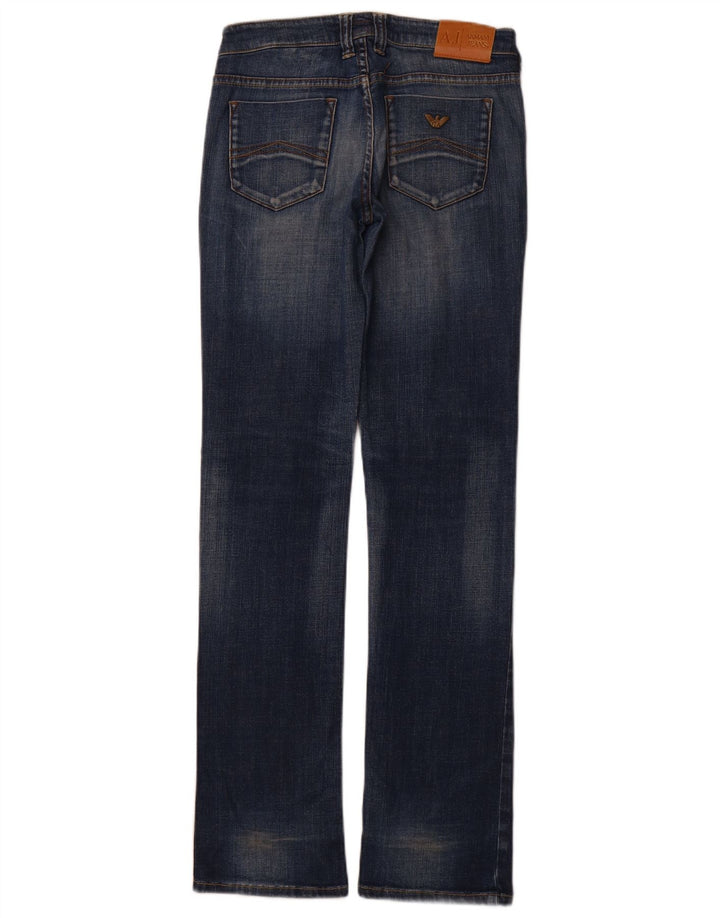 ARMANI Womens Bootcut Jeans W25 L33 Blue