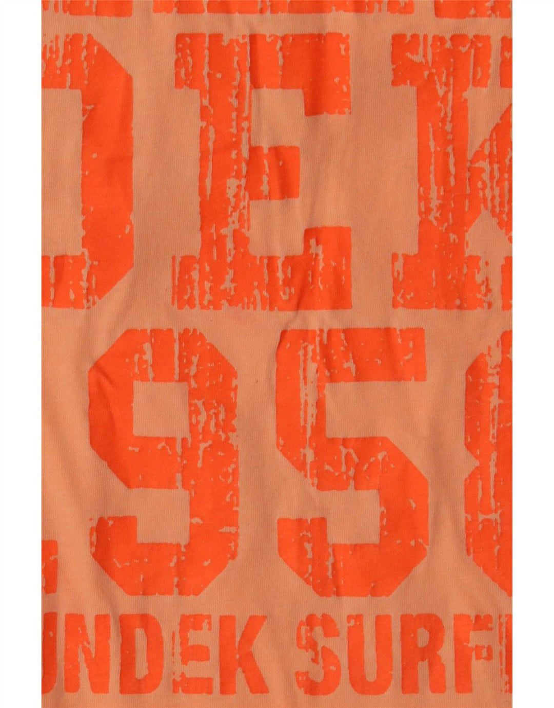 T-shirt grafica da uomo Sundek Top grande in cotone arancione