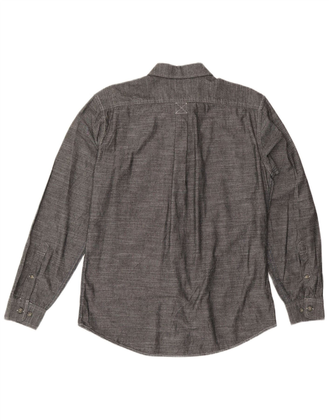 EDDIE BAUER Camicia da uomo dalla vestibilità classica in cotone grigio medio