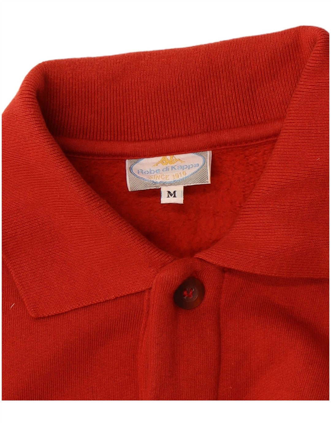 Felpa Kappa da uomo con collo alto, maglione medio rosso