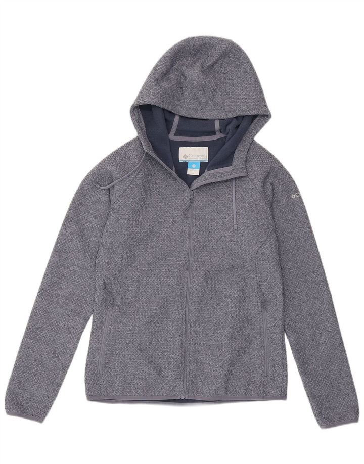 Maglione con cappuccio e zip da donna Columbia UK 14 Poliestere blu medio