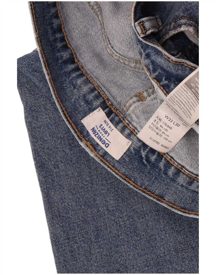 Jeans Levi's Denizen Slim da donna W33 L30 in cotone blu