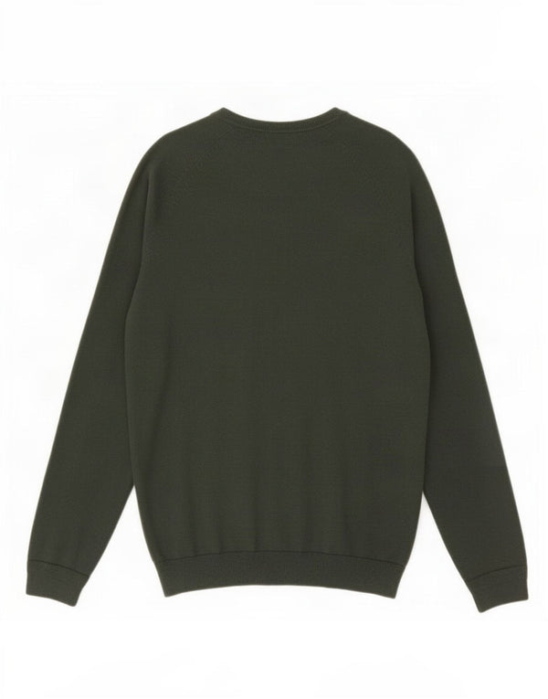 Timberland Maglione da uomo slim fit con scollo a V in lana verde medio