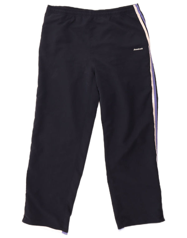 Pantaloni da tuta da donna Reebok UK 14 Large in poliestere blu navy