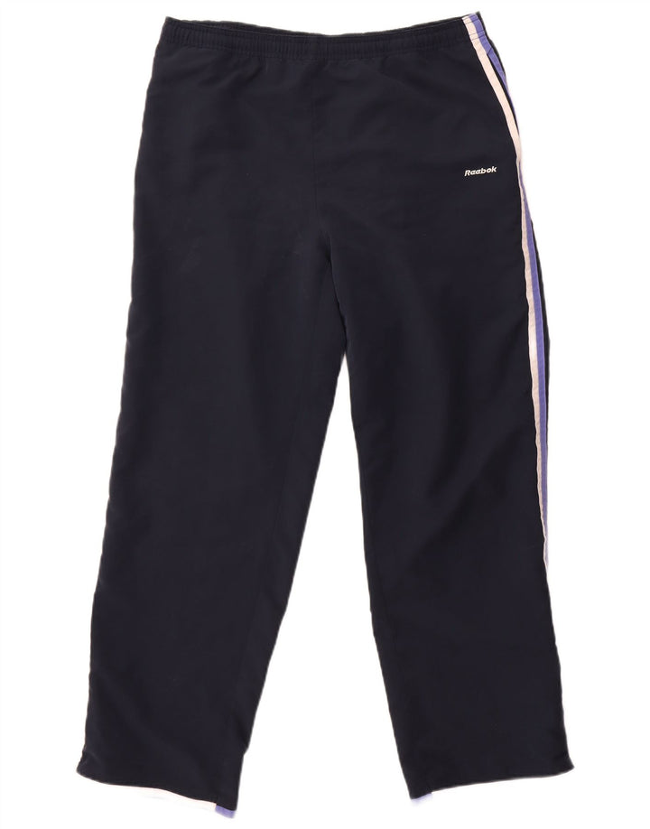 Pantaloni da tuta da donna Reebok UK 14 Large in poliestere blu navy