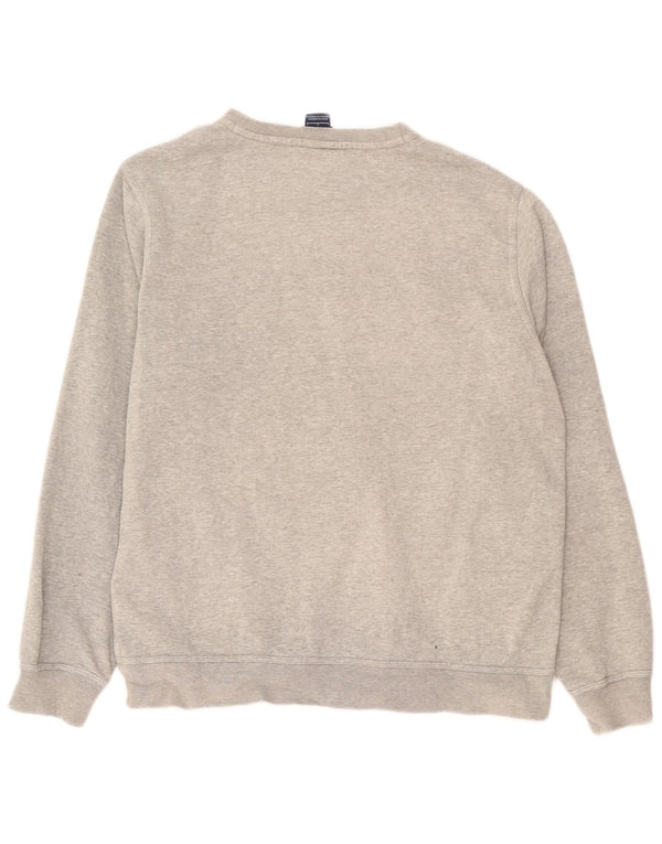 Felpa da uomo Nike Maglione grande in cotone chiazzato grigio