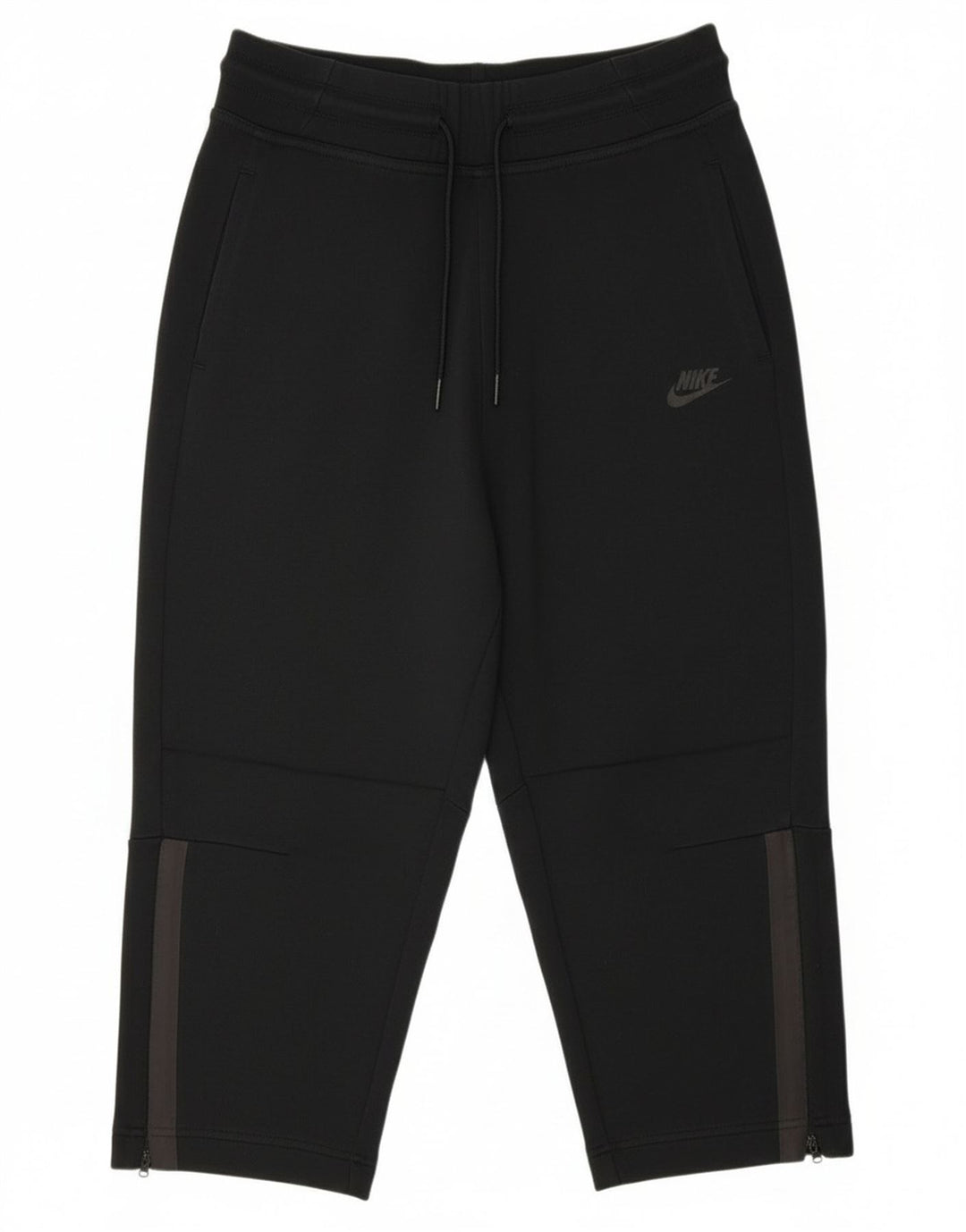 Pantaloni da tuta Nike Capri da uomo piccoli in cotone color block nero