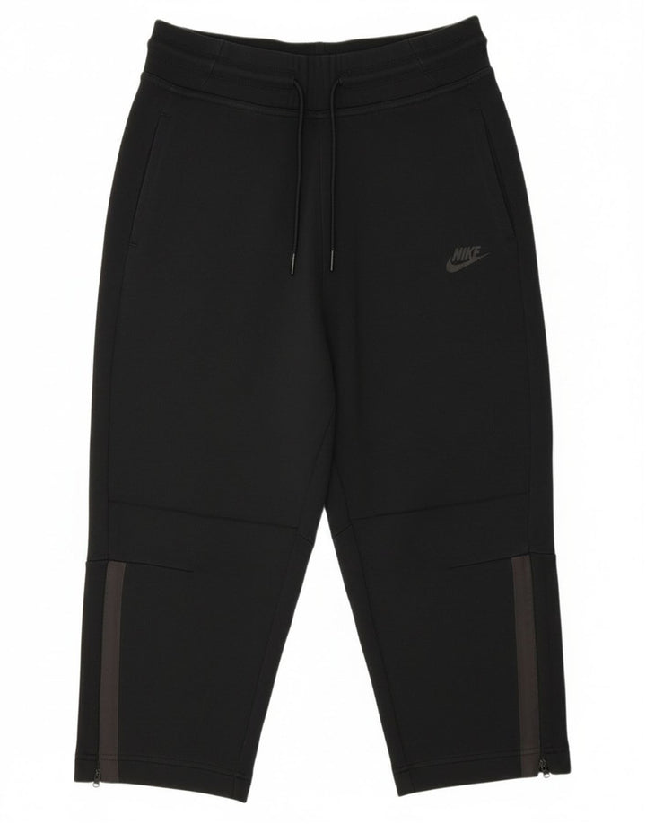 Pantaloni da tuta Nike Capri da uomo piccoli in cotone color block nero