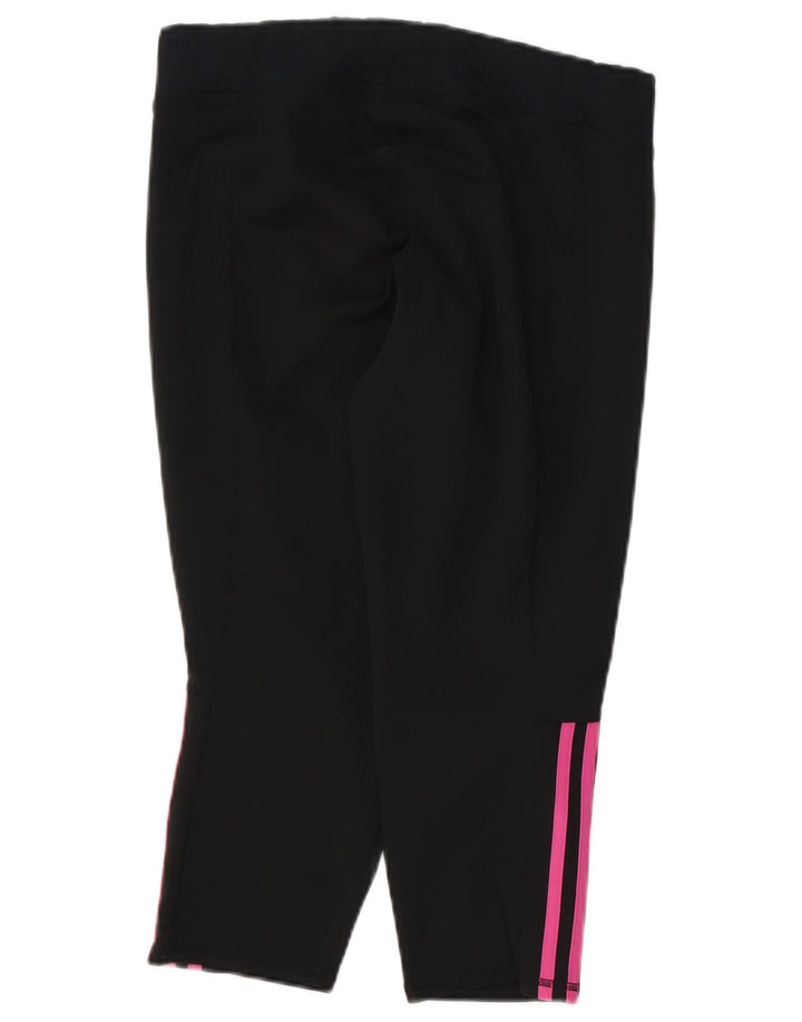 Leggings Capri ADIDAS da donna UK 16/18 Large Nero