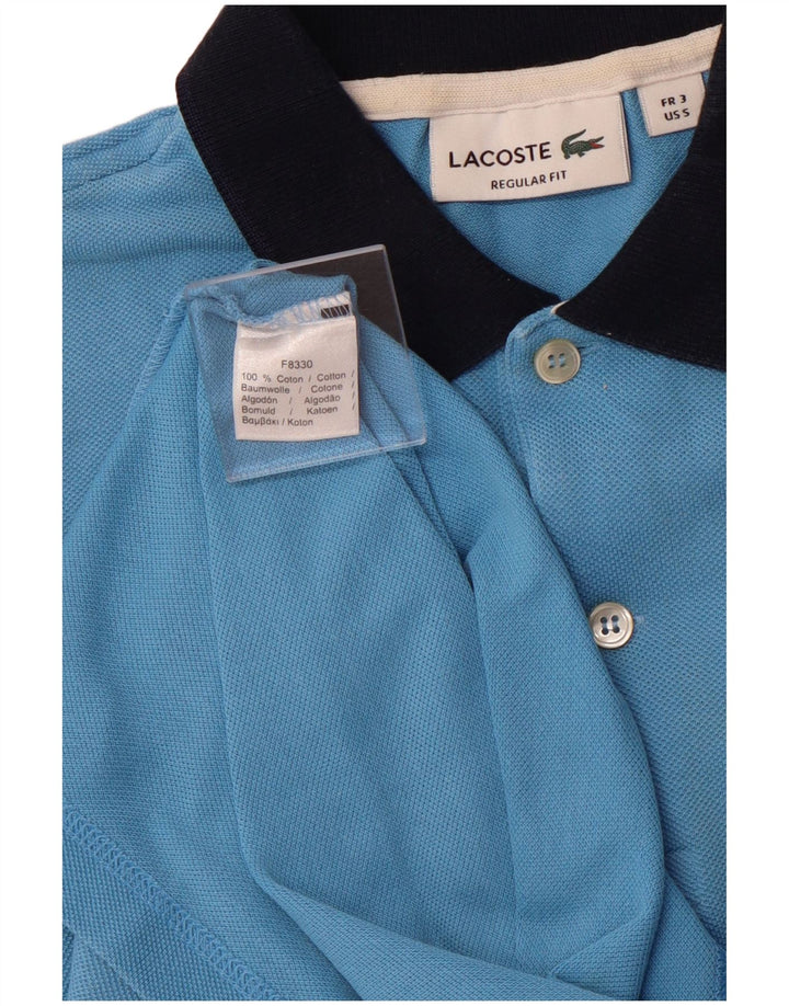 Polo LACOSTE da uomo vestibilità regolare taglia 3 piccola in cotone blu