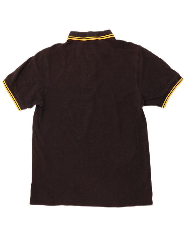 FRED PERRY Polo da uomo slim fit in cotone nero medio
