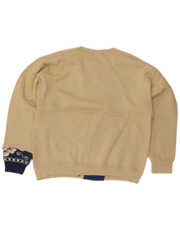 Felpa da donna Dri-Power Russell Athletic, maglione, UK 14, beige medio