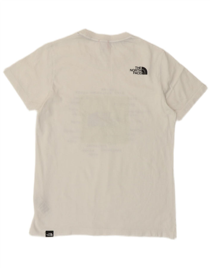 THE NORTH FACE T-shirt grafica da donna Top UK 6 XS Bianca