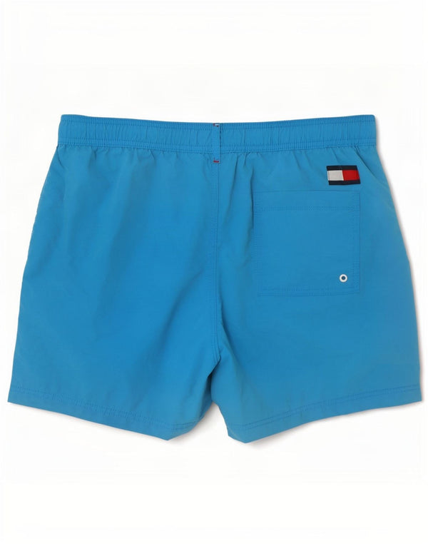 Pantaloncini da bagno slim fit da uomo Tommy Hilfiger Large blu in poliammide