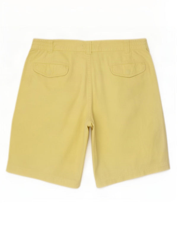 Ermenegildo Zegna Mens Chino Shorts IT 52 XL W34 Yellow Cotton