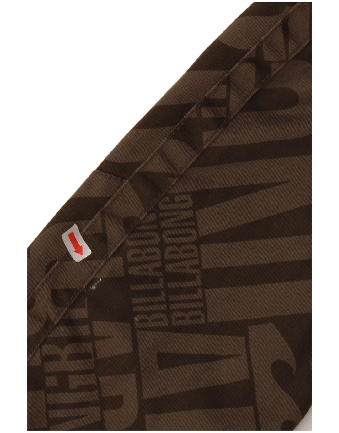 BILLABONG Giubbotto bomber grafico da uomo UK 36 Piccolo poliestere marrone