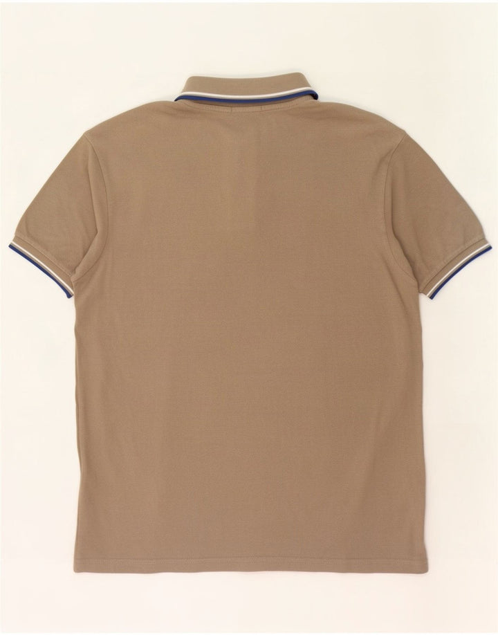 Polo da uomo Fred Perry grande in cotone a righe beige