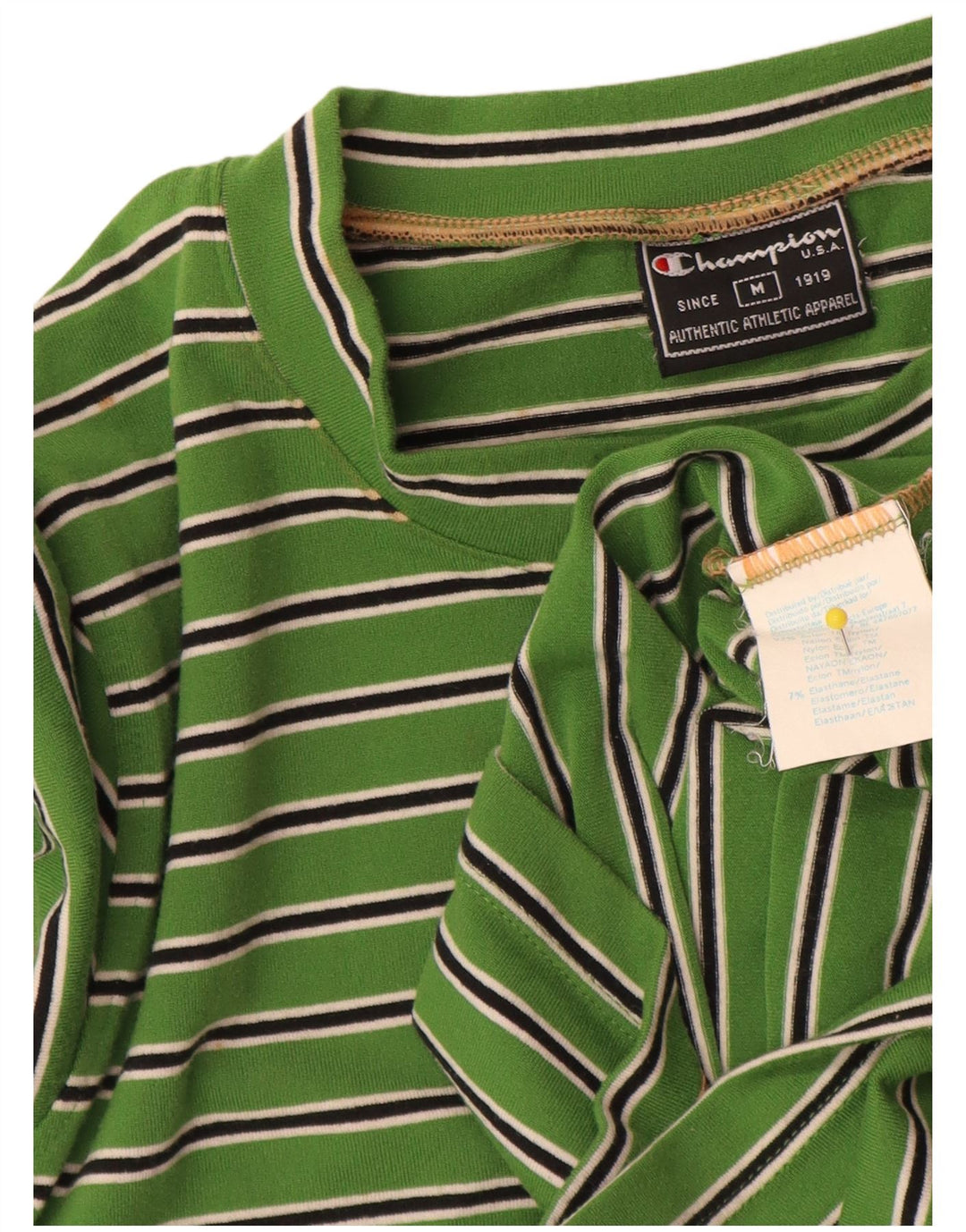 Maglia a maniche lunghe da donna Champion UK 12 Nylon a righe verde medio