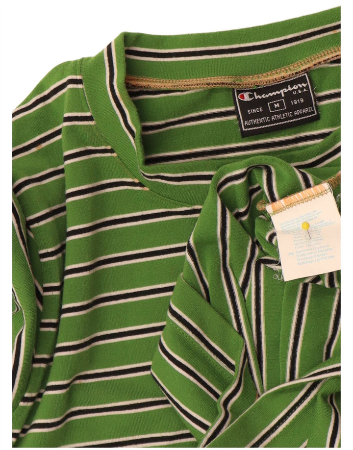 Maglia a maniche lunghe da donna Champion UK 12 Nylon a righe verde medio